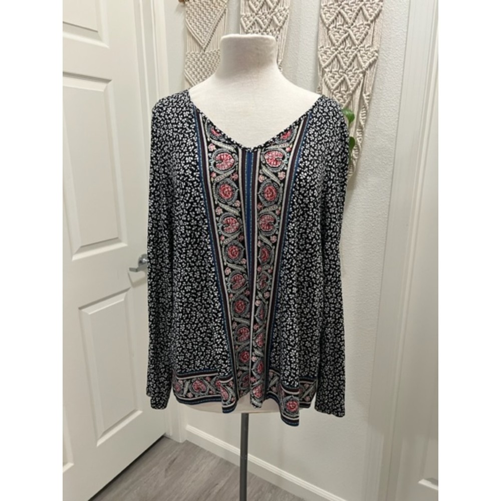J. Jill Flowered Top Women's Size Medium